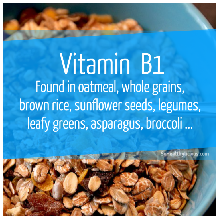 Benefits Of Vitamin B1 | So Healthylicious!